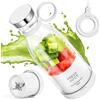 MIAOKE Frullatore Portatile A 6 Lame Per Succhi, Frullati E Smoothie, Mini Frullatore Da 350 Ml Con Display A Led, Ricaricabile Tramite Usb, Batteria Ricaricabile Da 3000 Mah, Bianco
