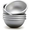 Ponixa Set di 5 stampi a forma di emisfero, in alluminio anodizzato, a forma di semisfero, per crema, mochi, onigiri, budget, gelati, dessert surgelati (5# 3.35 in X 1.35 in)