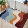 DEXI Tappeto Bagno 40 x 60 cm, Tappeti Bagno Antiscivolo Assorbente, Lavabile in Lavatrice, Tappetino Morbido per Doccia, Vasca, Multicolore