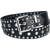 Rock Rebel by EMP Unisex Cintura nera con borchie argentate Standard