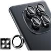 Holilo Protezione Fotocamera per Xiaomi Redmi Note 15 4G Camera Vetro Temperato Posterior Pellicola, Durezza 9H HD Anti-graffio Anti-Impronta Pellicola Protettiva -Nero