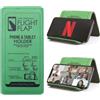 Flight Flap, Supporto per telefono cellulare e tablet per aereo, pieghevole, per scrivania, letto, ufficio, tapis roulant, accessori essenziali per lunghi viaggi in aeroplano, verde