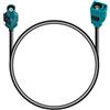 Vecys Fakra Z Maschio a Femmina Cavo Adattatore 25CM/9.84IN Fakra Z Plug a Fakra Z Presa Antenna Cavo Adattatore RG174 per Antenne GPS Universali, Sistema di Navigazione DAB