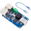 Binghe USB Isolatore Binghe 4 Kanal USB HUB Isolatore Modulo con Cavo Supporto 12Mbps 1.5Mbps ADUM3160 Chip Plug and Play con Protezione Dalle Interferenze di Potenza Elevata Compatibile con USB2.0