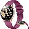 Doomixs Orologio Smartwatch Donna Effettua Chiamate: 1.32 Pelle Smart Watch Bluetooth 5.0 Contapassi Sonno 100+ Modalità Sportivo Fitness Tracker IP67 Impermeabile WhatsApp Notifice Compatibile iOS e Android