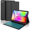 FOGARI Custodia Retroilluminata Tastiera per Samsung Galaxy Tab S6 Lite 2020 10,4, Tastiera Bluetooth Staccabile QWERTY Italiana per Samsung S6 Lite 10,4, Smart Cover Supporta Auto Wake/Sleep, Nero