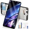 Atwist Schermo LCD per Samsung Galaxy A32 4G Schermo di Ricambio per Samsung A32 4G A325 LCD Display SM-A325F SM-A325M SM-A325N LCD Schermo Touchscreen Digitalizzatore Assemblaggio (Nero con Cornice)