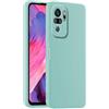HULLIN Custodia per Telefono in Silicone Colorato, Adatta per Redmi Note 10S / Redmi Note 10 (4G) / POCO M5s (6.43) - Ciano chiaro