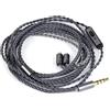 Linsoul Tripowin, Grace, cavo per auricolari in ear staccabile placcato argento senza ossigeno, in rame OFC, con microfono, per audiofili (2 pin)