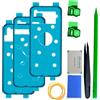 iStable Adesivo Cover Posteriore Compatibile con Samsung Galaxy S8+ Plus Nastro di Ricambio Pre-Tagliato per Sportello Batteria, Kit Colla Biadesiva SM-G955F (Confezione da 3)