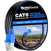 MutecPower Cavo Esterni CAT6 15m, impermeabile esterna di uso-interramento diretto UTP cavo di rete ethernet - 550Mhz, 15 metro