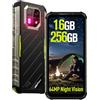 Ulefone Armor 22(256GB) Rugged Smartphone Android 14 con 64MP+64MP Visione Notturna 16GB RAM/SD-512GB Telefono Indistruttibile 6600mAh Cellulari IP68 Robust, Schermo 6,58 FHD+, Dual SIM 4G/NFC/Verde