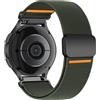 SOLOLUP 20mm Elastico Cinturino per Samsung Galaxy Watch 7/6/5/4 40mm/44mm/6 Classic 43mm/47mm/5 Pro 45mm/4 Classic 42mm/46mm/3 41mm/FE/Active 2/Vivoactive5/3 Uomini/Donne,Nylon Sport Magnetico Ricambio Band