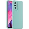 HULLIN Custodia per Telefono in Silicone Colorato, Adatta per Redmi Note 10 Pro (6.67) - Ciano chiaro