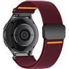 SOLOLUP 20mm Elastico Cinturino per Samsung Galaxy Watch 7/6/5/4 40mm/44mm/6 Classic 43mm/47mm/5 Pro 45mm/4 Classic 42mm/46mm/3 41mm/FE/Active 2/Vivoactive5/3 Uomini/Donne,Nylon Sport Magnetico Ricambio Band