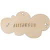 nagu® Nomi in Legno Personalizzati | Targa Decorativa Grande per Cameretta Neonato, Bambino o Bambina | Lettere Adesive per Personalizzare il Nome, Decorazione Murale