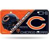 RICO INDUSTRIES NFL Chicago Bears Unisex Chicago Bears License Plate Metalchicago Bears License Plate Metal, Team Color, One Size
