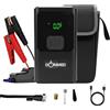 DORiMED Booster Batteria Auto Multifunzione I Avviatore della Batteria 12V Benzina & Diesel I Compressore d'aria Gonfiatore Pneumatici I Caricabatterie USB Veloce I Illuminazione LED & SOS I Display LCD I