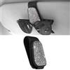 Anwlki Bling Supporto per Occhiali da Sole per Auto Visiera Magnetico Supporto in Pelle per Occhiali da Sole Clip per Visiera, Occhiali con Strass Supporto per Biglietti e Carte per Donne Ragazze