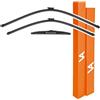 VIA ALBION® Spazzole tergicristallo per Opel Zafira Tourer C (2012 - 2018) - Set di tergicristalli anteriori e posteriori per tutte le stagioni
