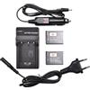 DSTE 2pcs EN-EL19 Batteria & Caricabatteria Compatible per Nikon Coolpix S100 S2600 S2700 S3200 SS3500