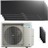 Daikin Condizionatore Daikin Emura 3 quadri split 7000+7000+9000+18000 BTU inverter A++ wifi unità esterna 7.4 kW Nero 4MXM80A/FTXJ20AB_2/FTXJ25AB_1/FTXJ50AB
