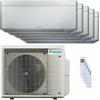 Daikin Condizionatore Daikin Stylish Silver penta split 9000+9000+9000+9000+15000 BTU inverter A++ wifi unità esterna 7.8 kW 5MXM90A/FTXA25CS_4/FTXA42CS_1