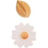 dekora - set di 10 decorazioni per torte e cupcake, fiori e foglie commestibili per torte, senza zucchero, senza glutine, senza lattosio, ideali per compleanni, matrimoni, gender reveal e baby shower