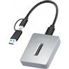 Logilink Docking Station Logilink IADAP USB32-QKNVME per SSD M.2 NVMe PCIe Usb 3.2 Gen 2 Argento [QP0034]