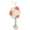 Jollein Giostrina musicale per bambini - Pretty Picnic - Fiore - Giostrina musicale morbida in bouclé e velluto - Con anello di carica in legno - Aiuto per il sonno del bambino - Regalo per neonati