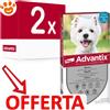Elanco Dog Advantix Spot-On (4-10kg) - Offerta [PREZZO A CONFEZIONE] Quantità minima 2, Confezione da 4 Pipette