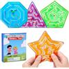 LEADSTAR 4 PCS Labirinto Gioco Sensoriale Giocattoli Gel, Fidget Squishy Toy, Anti Stress Autismo/ADHD Giocattoli, Montessori Sviluppo Motricità Fine, Bambini 3 Anni Viaggi e attività Silenziose