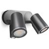 Steinel Faretto a LED Spot DUO SC, 14,6 W, con sensore di movimento, colore: antracite