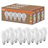OSRAM Lampade LED ad alta efficienza con classe di efficienza energetica A, Confezione vantaggiosa con 15 lampadine, sostituzione 100W, bianco caldo (2700K), E27, vetro opaco