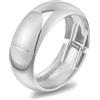 LILIE&WHITE Bracciale Donna Rigido Argento - Design Elegante a Fascia Larga, Antiallergico e Resistente allo Sbiadimento - Accessorio Versatile e Regalo per, Anniversari e Occasioni Speciali
