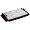 Palazzetti Griglia barbecue palazzetti in acciaio e pietra lavica 76x44 cm