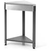 Ompagrill Cucina da esterno modulare ompagrill indian corner in acciaio inox grigio 45,5x45,5x86 cm