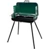 Ompagrill Barbecue a carbone a valigetta ompagrill verde griglia 28x46,5 cm