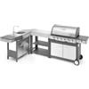 Ompagrill Cucina da esterno modulare ompagrill indian in acciaio inox con barbecue indianapolis 7/b, lavello, tavolo e corner