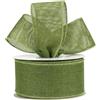 KOVSGQ Nastro in Juta per Decorazioni, Cucito, Fai da Te Rotolo di Corda Iuta per Arredamento, Confezioni Regalo, Bomboniere, Artigianato per Matrimonio Celebrazione (Verde Salvia)