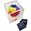 Passionefiori.it S 1800 Luxury Rose Stabilizzate Vere in Cubo più Spesso Luxury 8 e Scatola Regalo Lusso, Cubo Rosa stabilizzata Multicolore, Rosa eterna