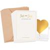 Vauki 6 Carte grattaci gratta e vinci personalizzato,cartoline compleanno c. buste,carte sorpresa,regalo personalizzato per uomo e donna,perfetto per inviti matrimonio,compleanno e Natale,formato A6
