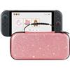 DLseego Custodia per il trasporto compatibile con Switch 2,Glitter portatile Valigetta da viaggio Custodia da trasporto di grande capacità per la resistenza agli urti, rosso