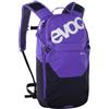 EVOC RIDE 8 + HYDRATION BLADDER 2 Zaino da bici, (gestione intelligente delle tasche, zaino con imbottitura posteriore, HYDRATION BLADDER da 2 l), viola - nero