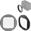 PULUZ Telaio protettivo in metallo per Insta360 Ace Pro, portafiltro per filtri rotondi di espansione ND/CPL da 49 mm