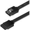 BENFEI SATA III Kabel, 1 Stück, 6Gbps, gerade, HDD- SDD-Datenkabel mit Arretierung, 45,7 cm für SATA HDD, SSD, CD-Treiber, CD-Writer,Schwarz