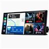 Volam 10.25 Pollici Carplay Display con YouTube/Tik Tok,Wireless Carplay Android Auto,schermo per auto con telecamera posteriore 1080P,1920×720P Touchscreen 2.4G/5G WLAN Bluetooth