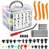 VonLux 965 Pezzi Clip per Rivetti in Plastica, Clip di Fissaggio per Auto, Universal Rivetti in Plastica per Auto con Strumenti Rimozione Fissaggio, Fascette Stringitubo e Cuscinetti Spugnosi