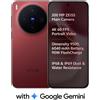 vivo X300 5G 16 GB 512 GB rosso sbloccato in fabbrica versione globale...