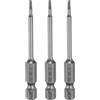 sourcing map 3pcs H1.5 Testa Esagonale Punta Trapano Chiave 1.5mm Metrica Punta Piatta 1/4 Hex Shank 65mm (2.56) Lungo Magnetico Esagonale Cacciavite Socket Industriale Cacciavite Power Bits